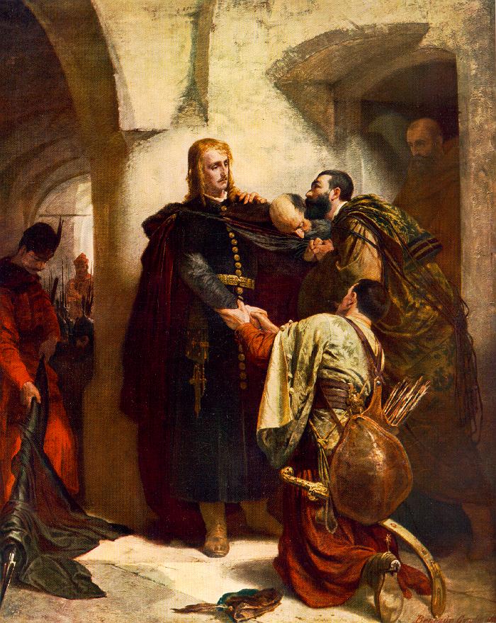 László Hunyadi's Farewell by Gyula Benczúr