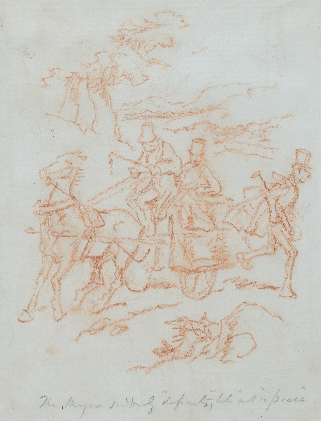 The Shyer suddenly Departs but not in Peace by Hablot Knight Browne