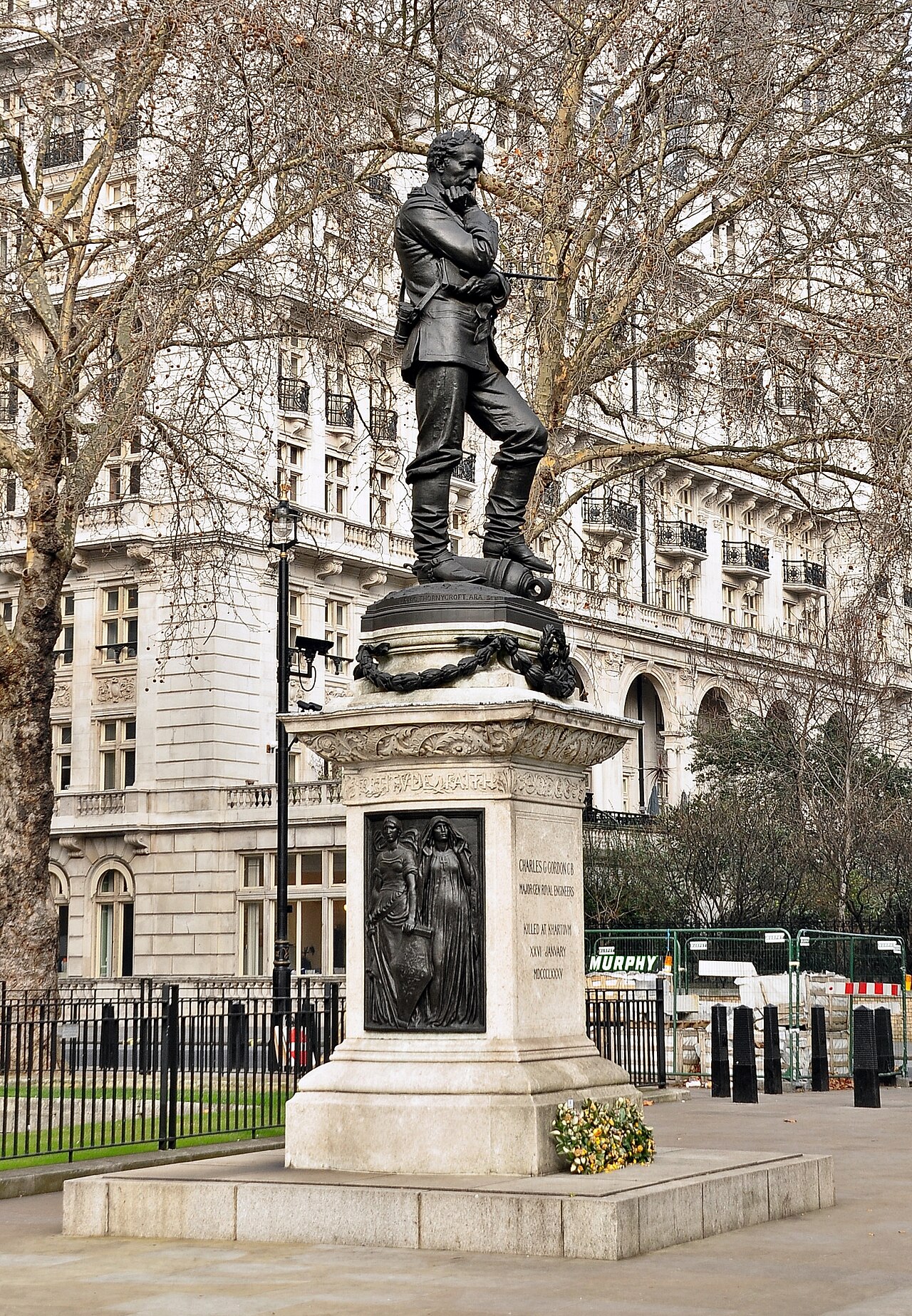 Statue of Charles George Gordon by Hamo Thornycroft