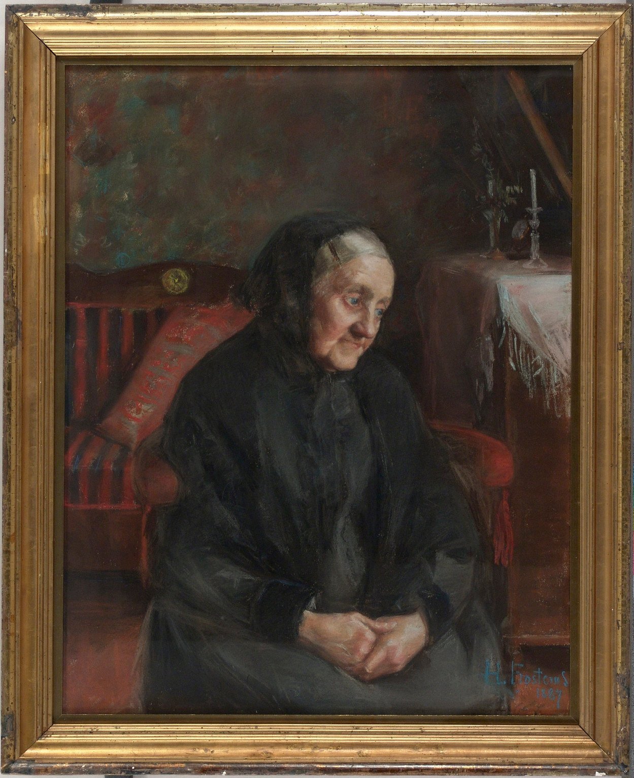 Grandmother, Portrait of Mrs. Augusta Frosterus (née Norling) by Hanna Frosterus-Segerstråle