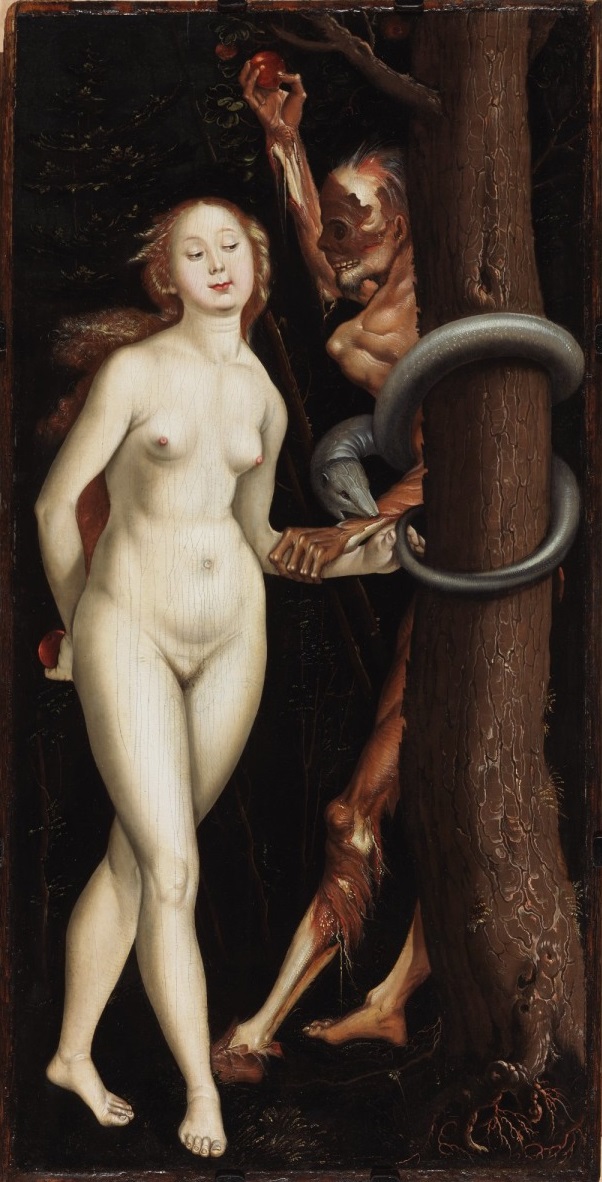Eve, the Serpent and Death by Hans Baldung Grien