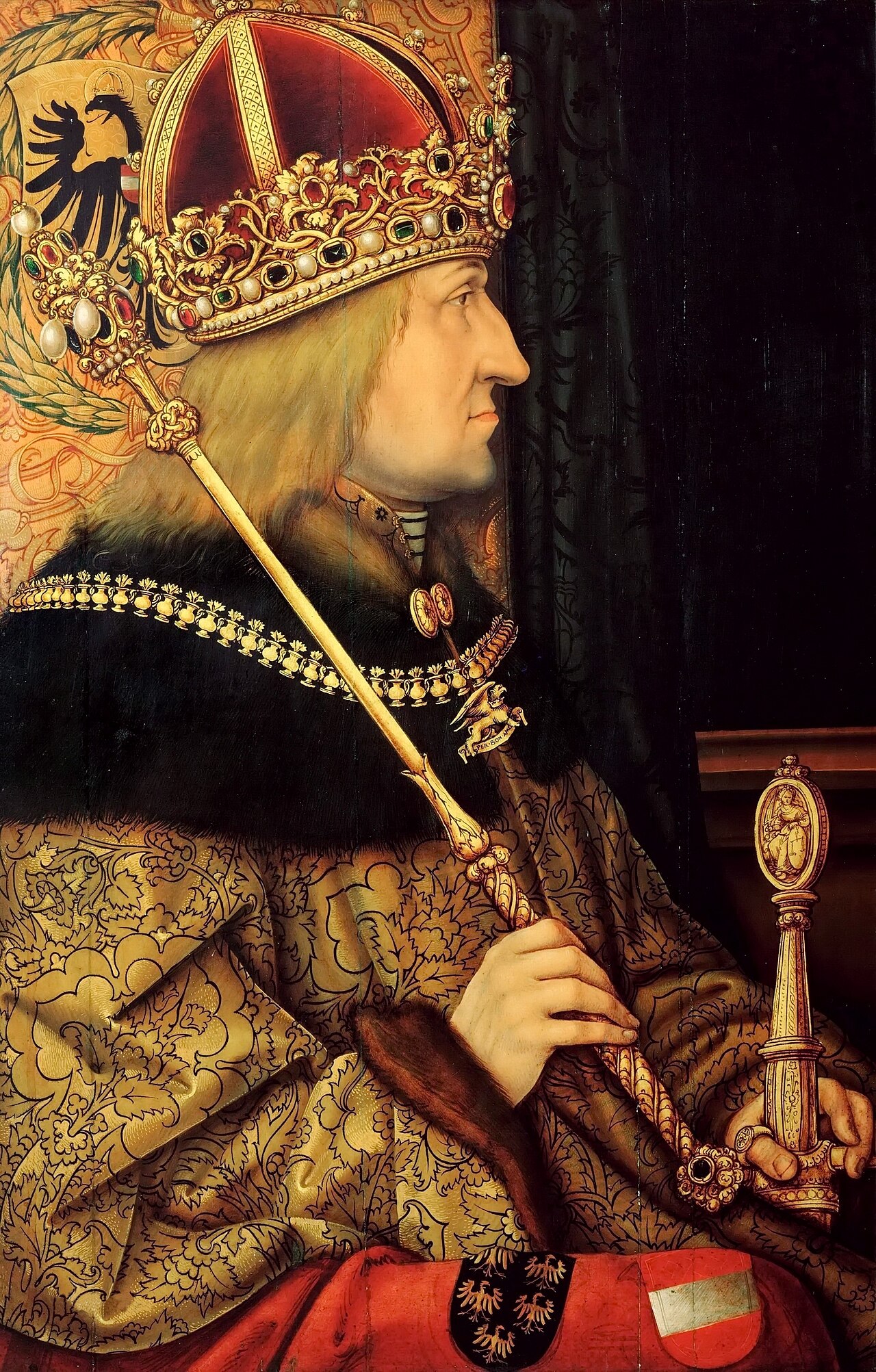 Portrait of Frederick III, Holy Roman Emperor by Hans Burgkmair the Elder