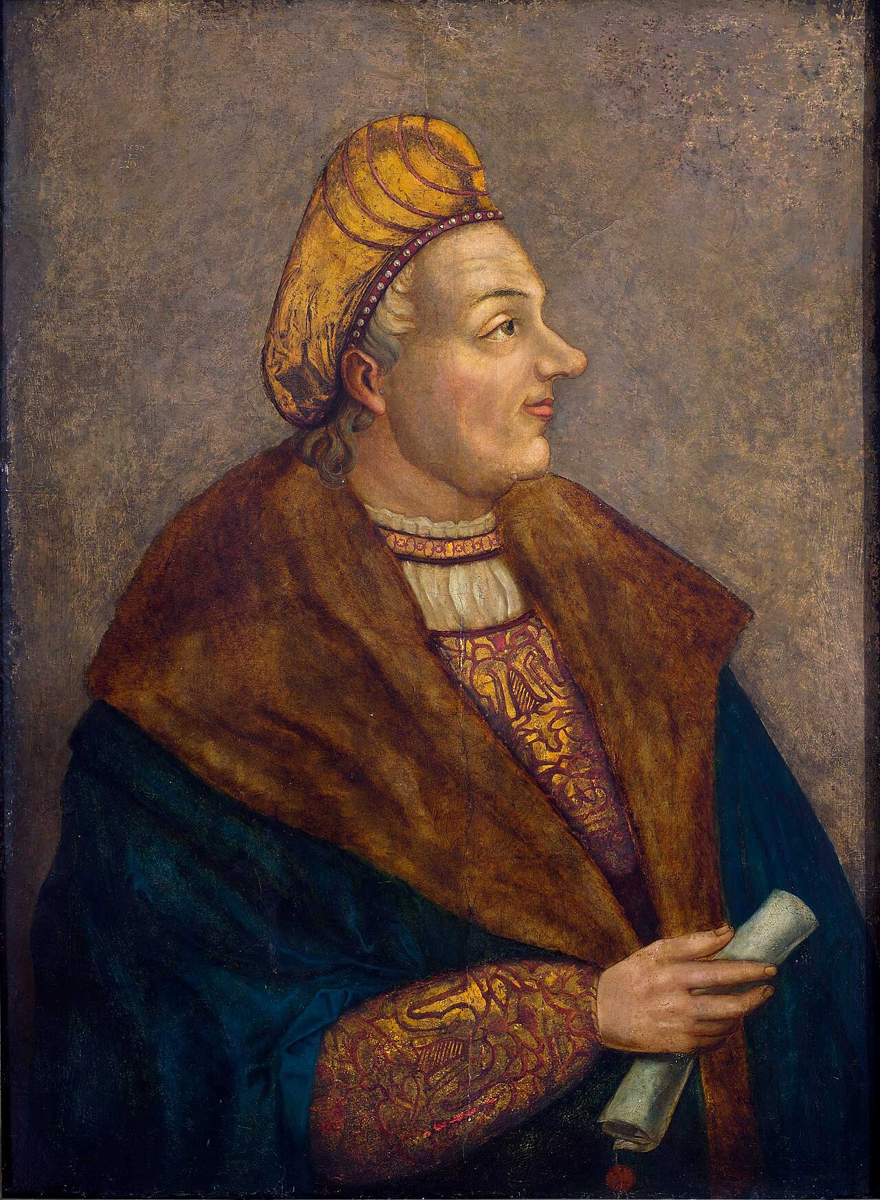 Portrait of Sigismund I Jagiellon, King of Poland. by Hans Dürer the Younger