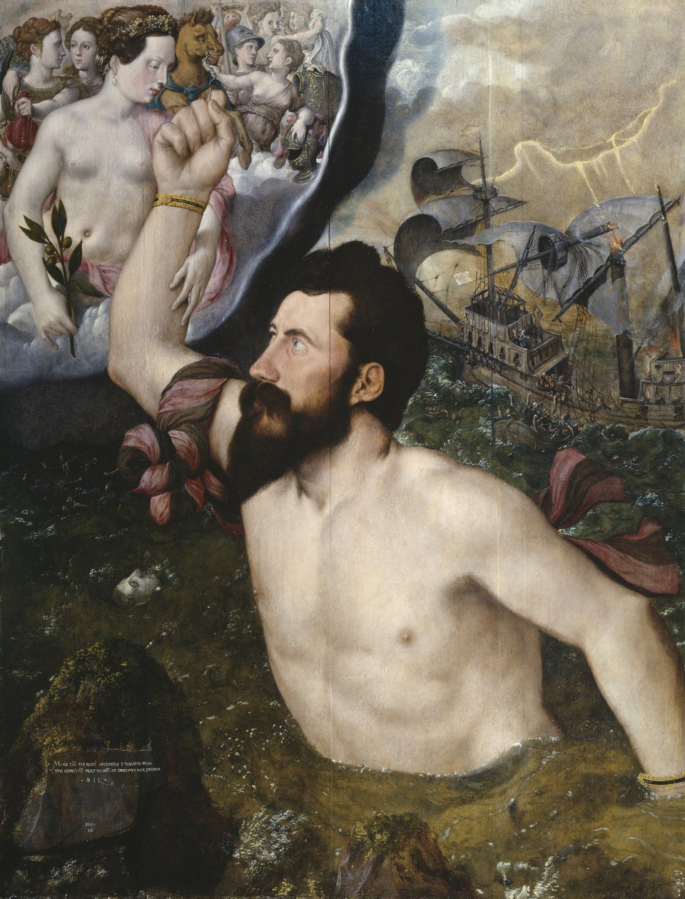 Allegorical Portrait of Sir John Luttrell by Hans Eworth