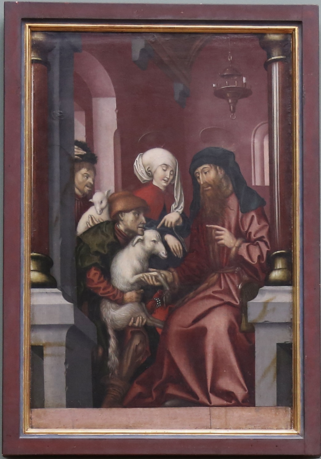 Joachim and Anne choosing a Lamb for Sacrifice by Hans Fries