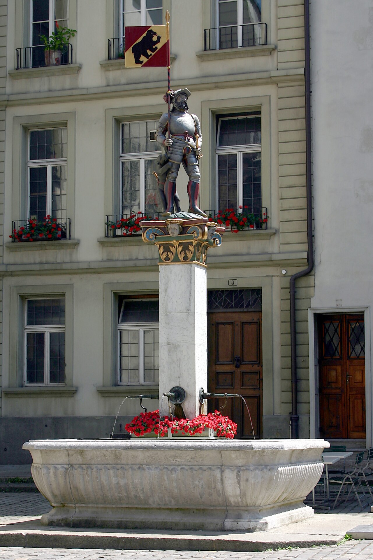 Fountain of the knight banneret by Hans Gieng