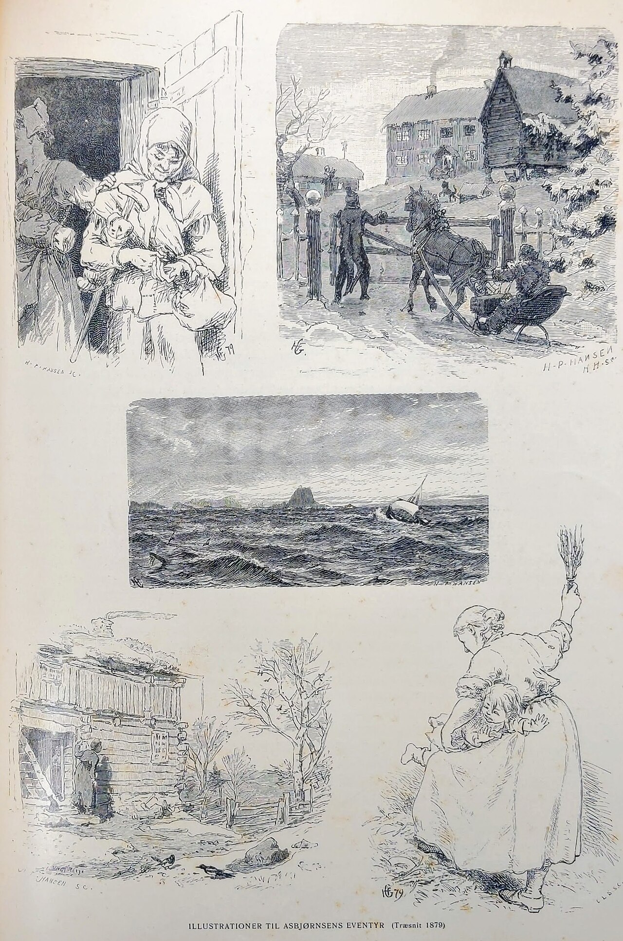 Illustrations for Asbjørnsen's Adventure by Hans Gude