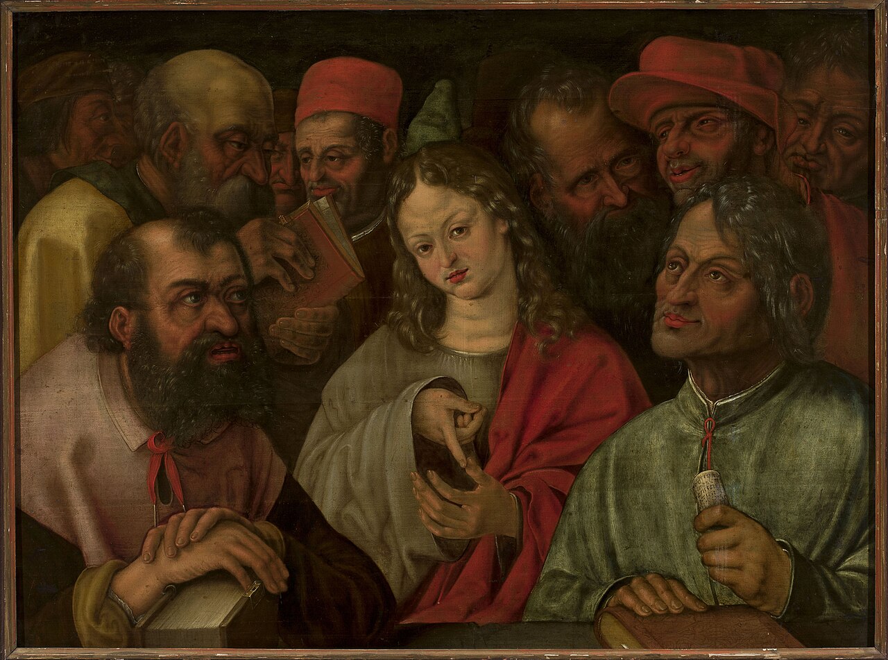 Christ among the doctors by Hans Hoffmann