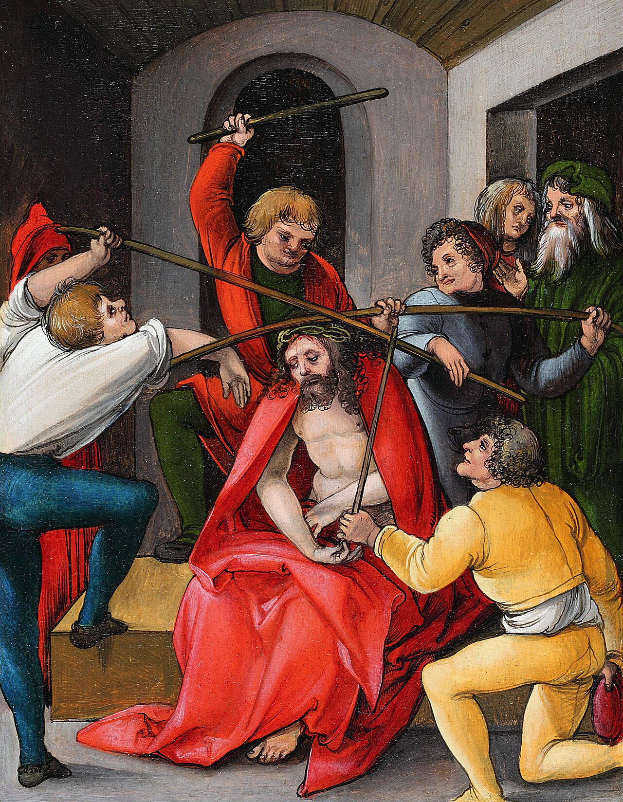 Crowning with Thorns by Hans Leonhard Schäufelein