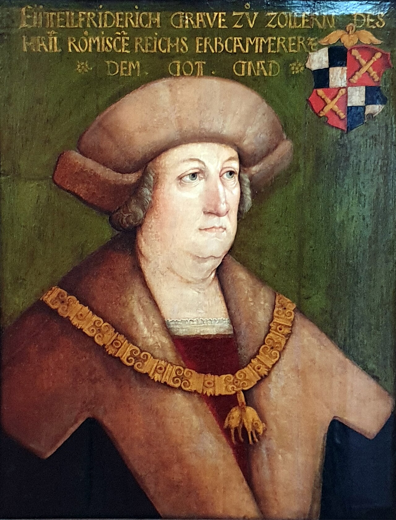 Eitel Friedrich II of Hohenzollern by Hans Schäufelin by Hans Leonhard Schäufelein
