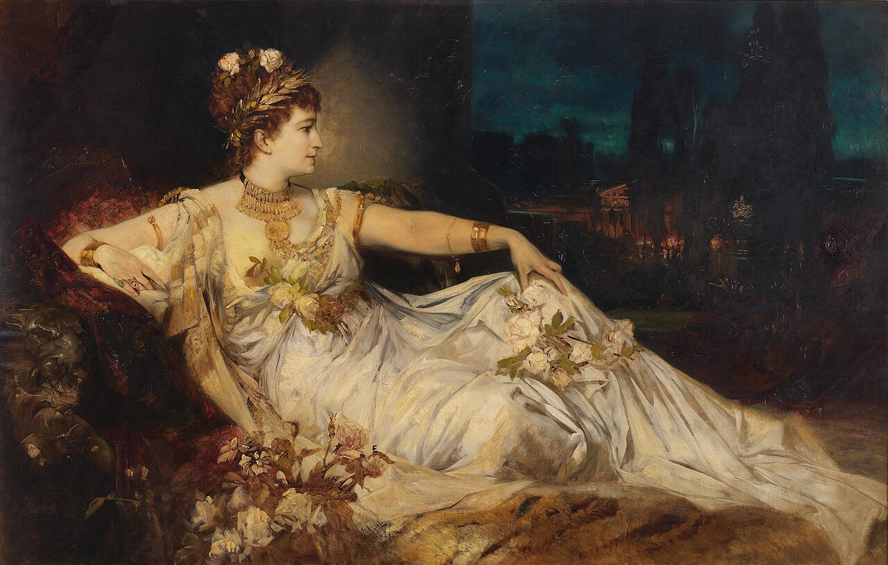 Charlotte Wolter as Messalina by Hans Makart