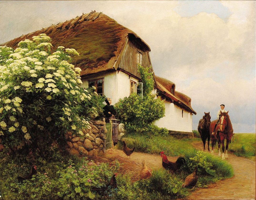 Behind the garden. by Hans Ole Brasen