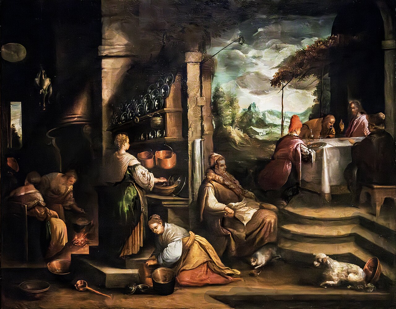 Supper in Emmaus by Hans Rottenhammer