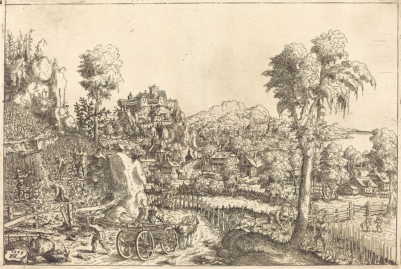 Landscape with a Vineyard by Hans Sebald Lautensack