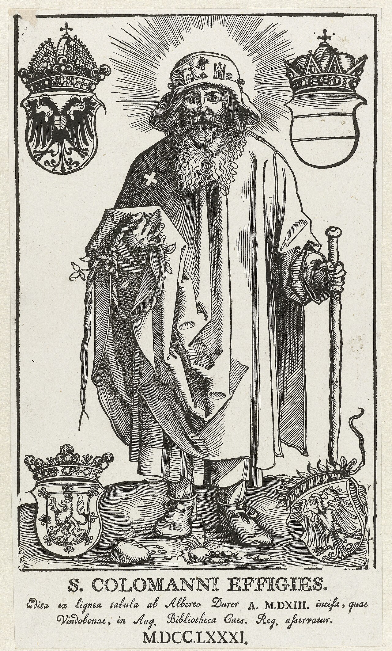 Johann Stabius as the Holy Coloman by Hans Springinklee