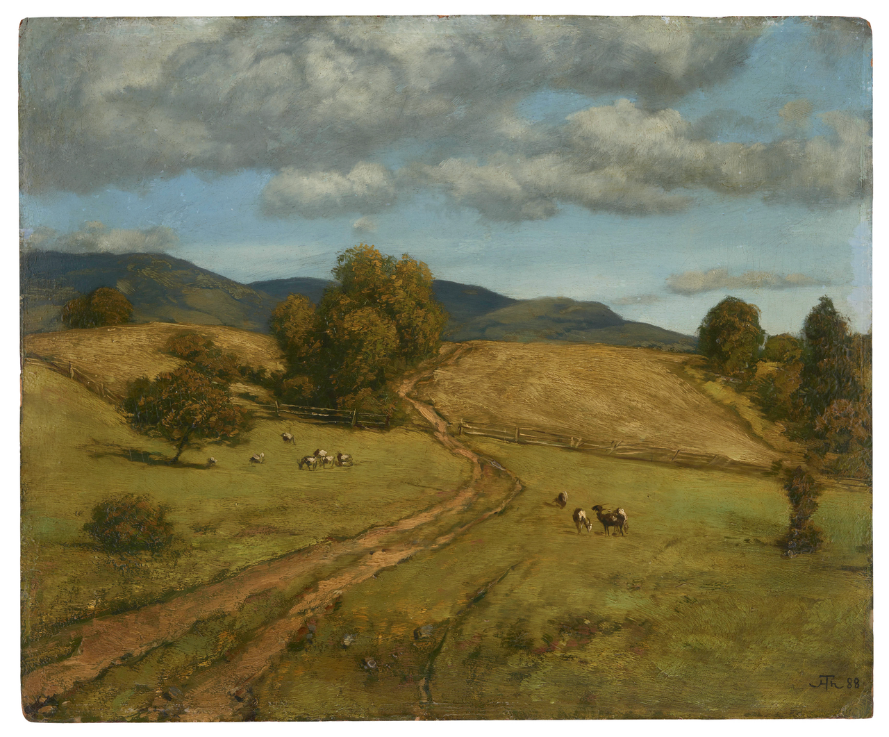 Black forest hights on a cloudy day by Hans Thoma