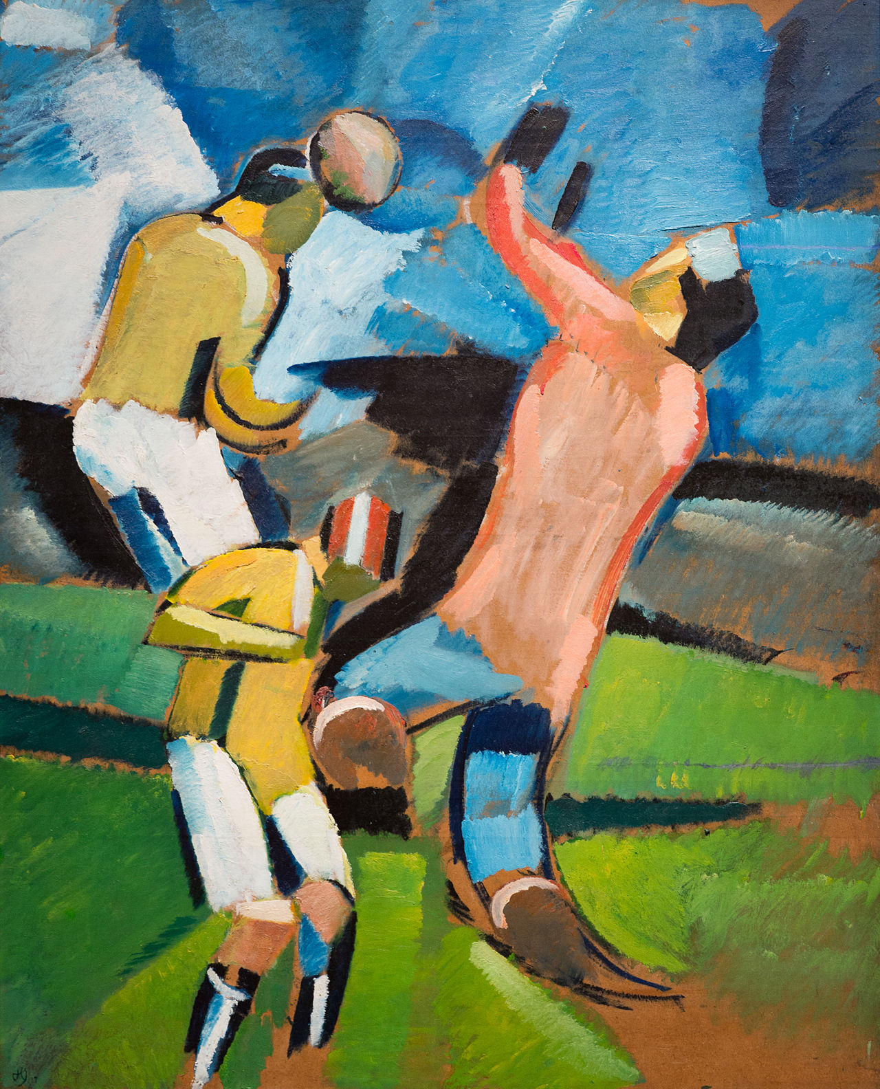 Football Players. Sofus Heads by Harald Giersing