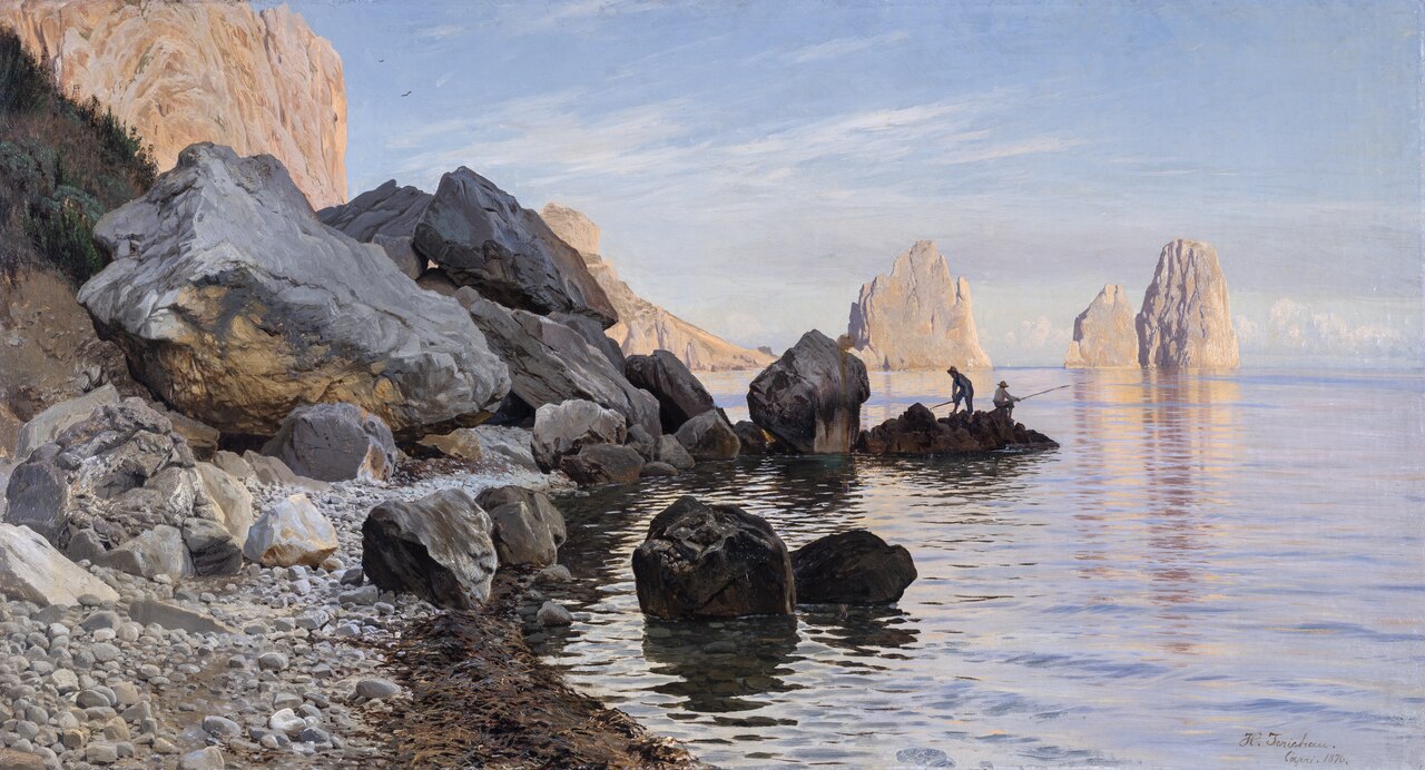 Coast Scene, Capri by Harald Jerichau