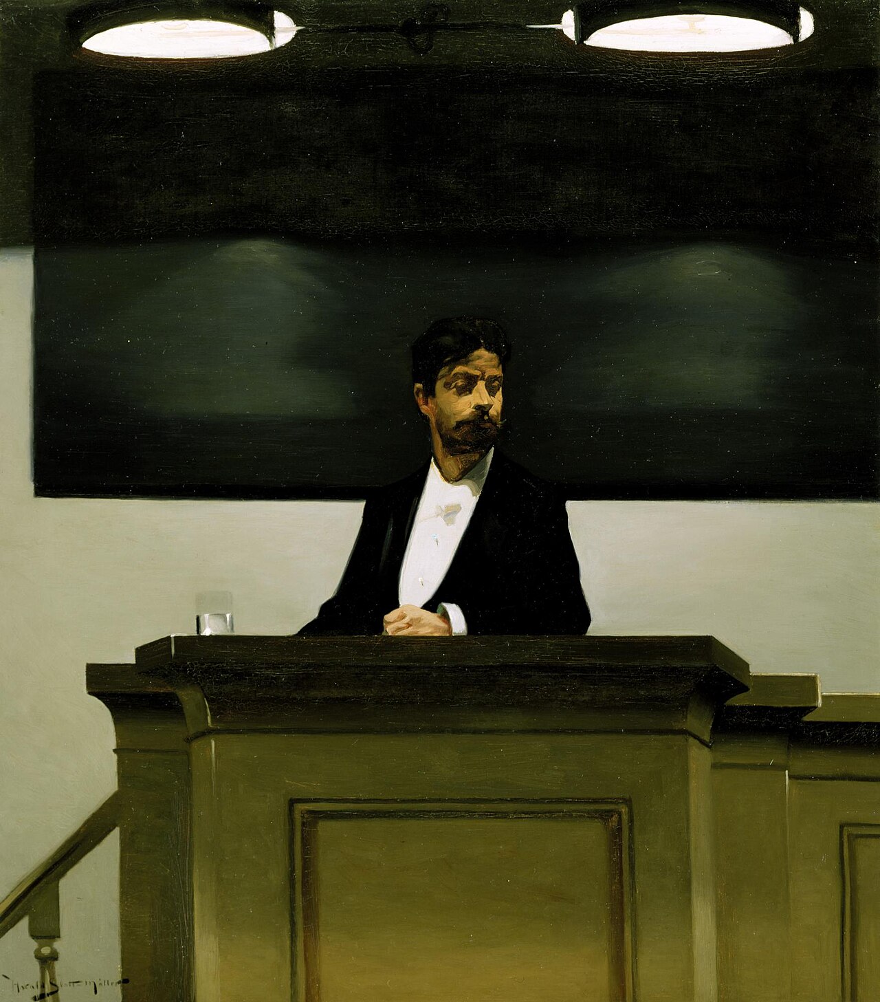 Georg Brandes at the University in Copenhagen by Harald Slott-Møller