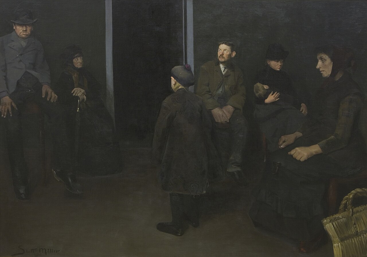 The Poor: The Waiting Room of Death by Harald Slott-Møller