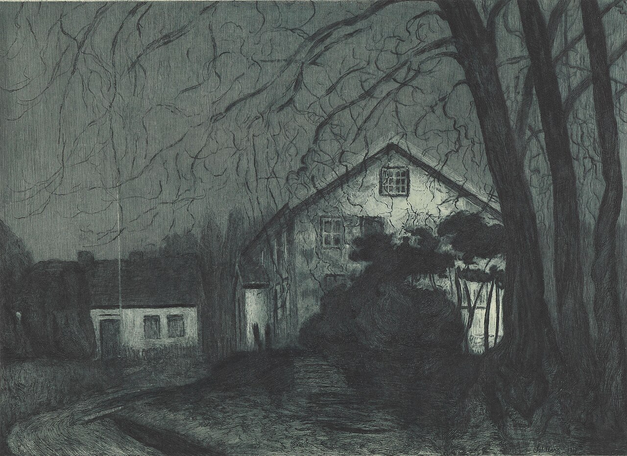 Midnight by Harald Sohlberg