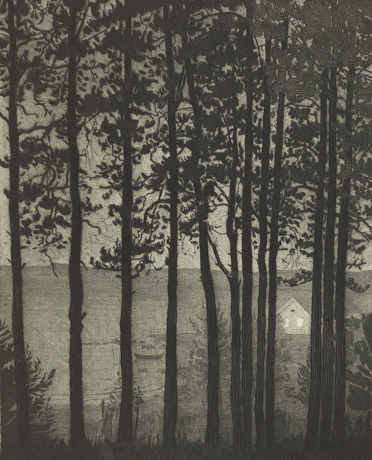 The Fisherman's House by Harald Sohlberg