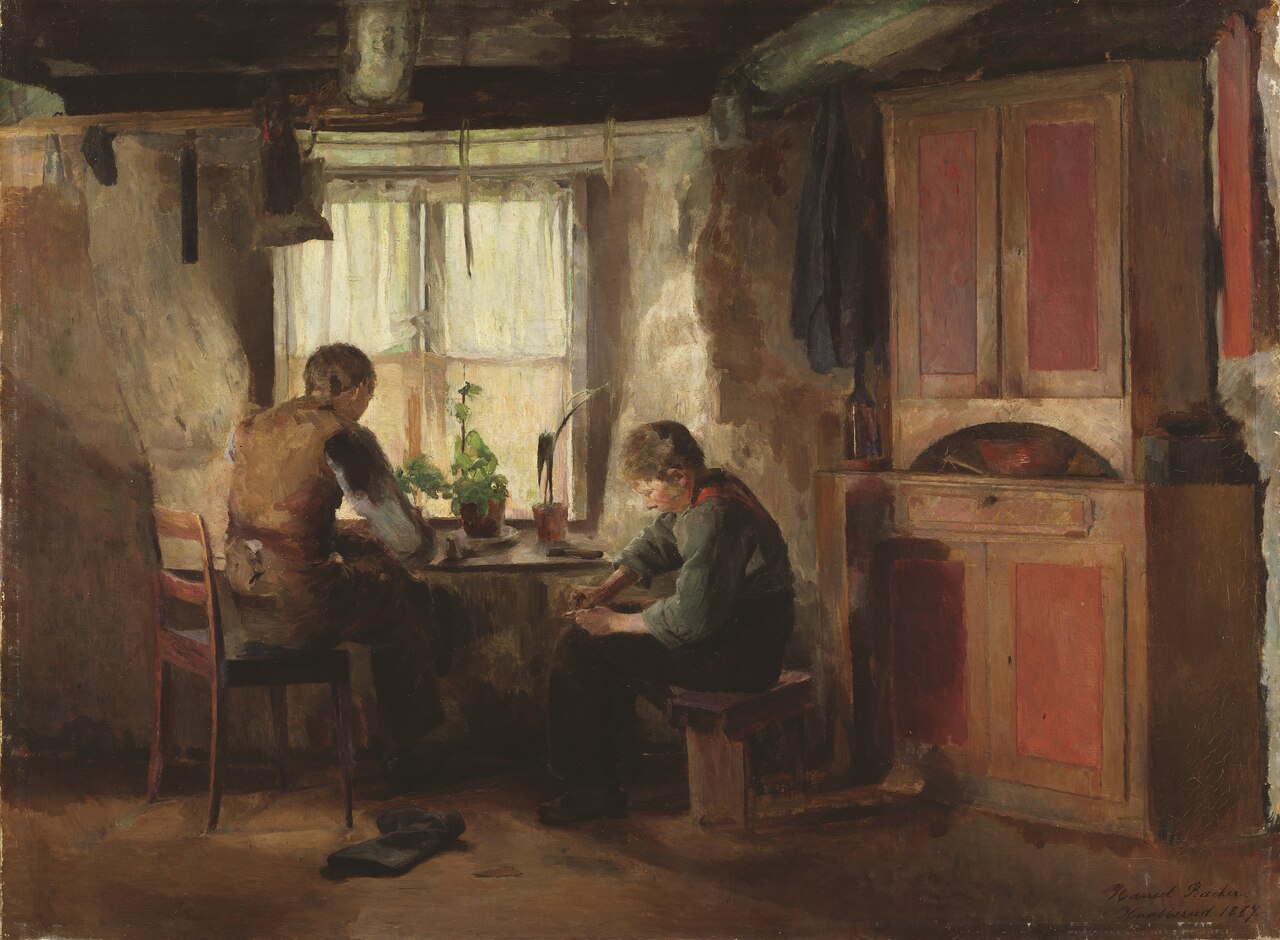 A Country Cobbler by Harriet Backer
