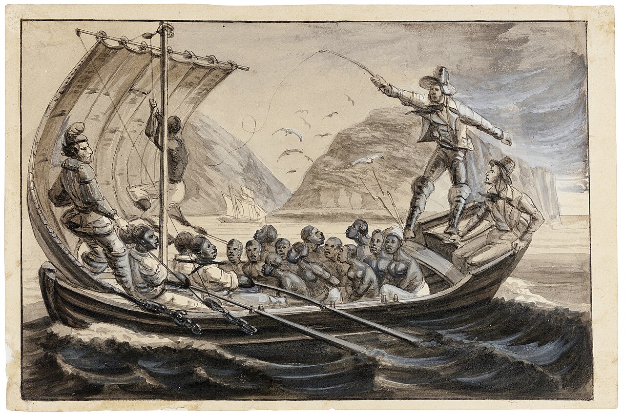 Isles de Sa. Anna Debarquement d'esclaves nègres by Harro Harring
