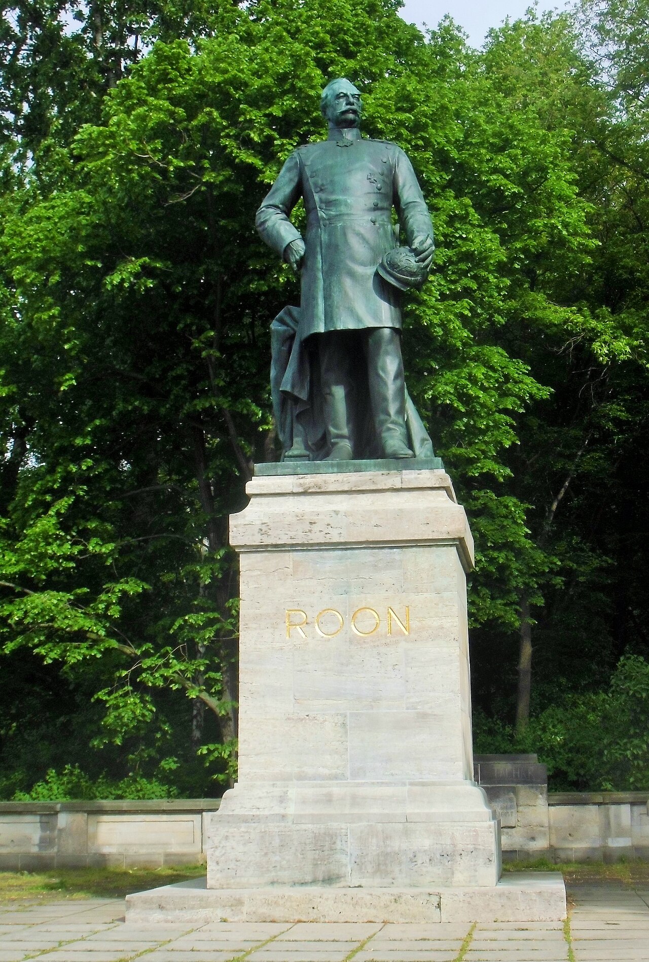 Statue of Albrecht von Roon by Harro Magnussen