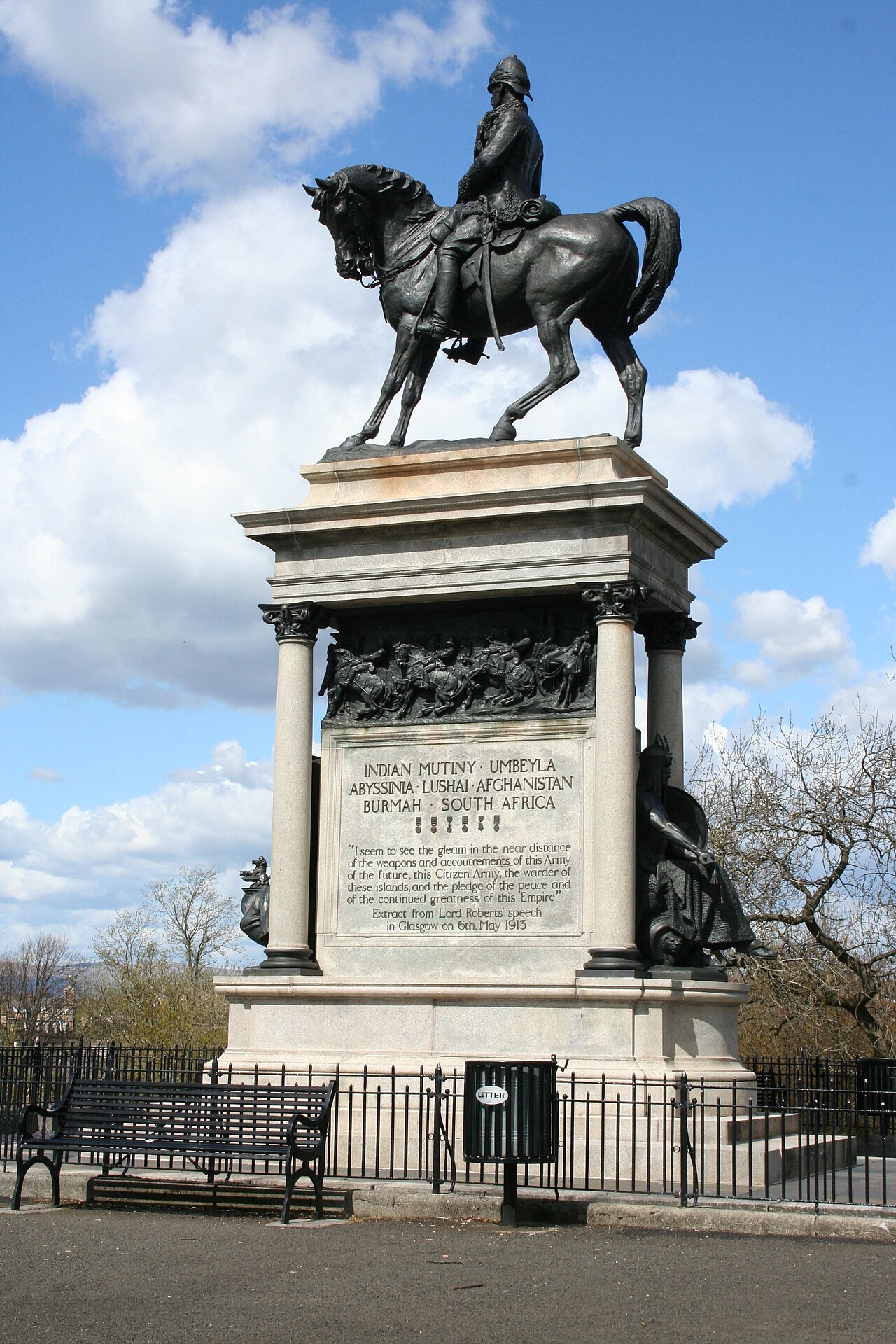 Equestrian statue of Frederick Roberts, 1st Earl Roberts by Harry Bates