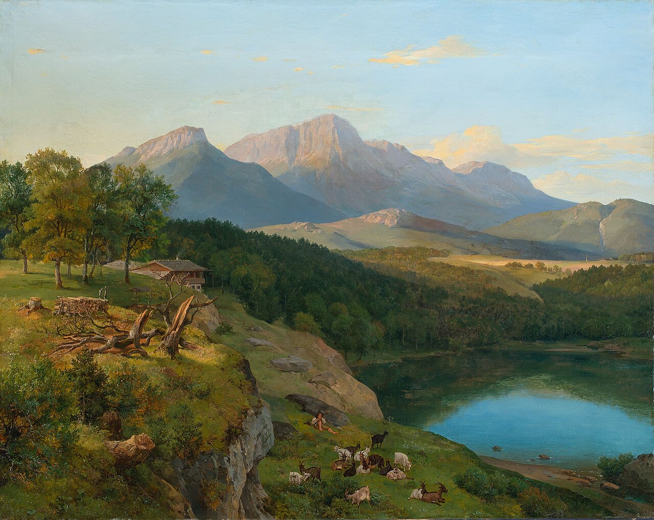View of the Untersberg in Berchtesgadener Land by Heinrich Brandes