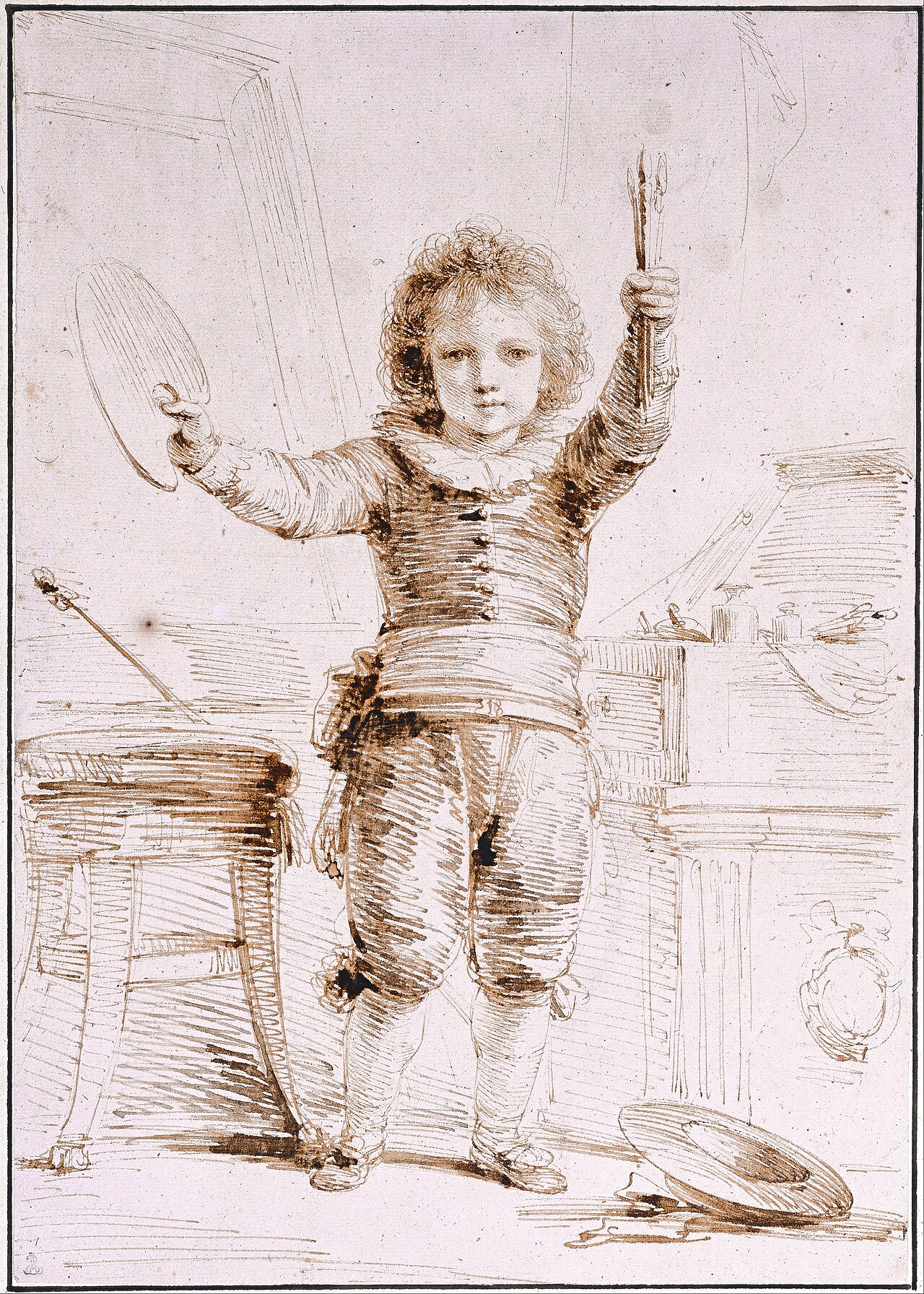 The Son of the Artist, Heinrich by Heinrich Füger