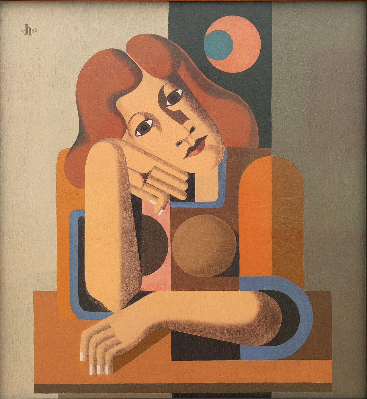 Melancholy Girl by Heinrich Hoerle