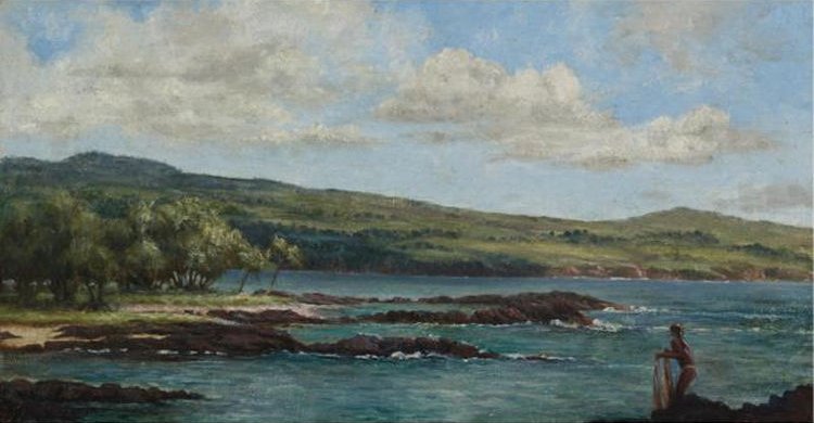 Casting a Net, Hawaii by Helen Thomas Dranga