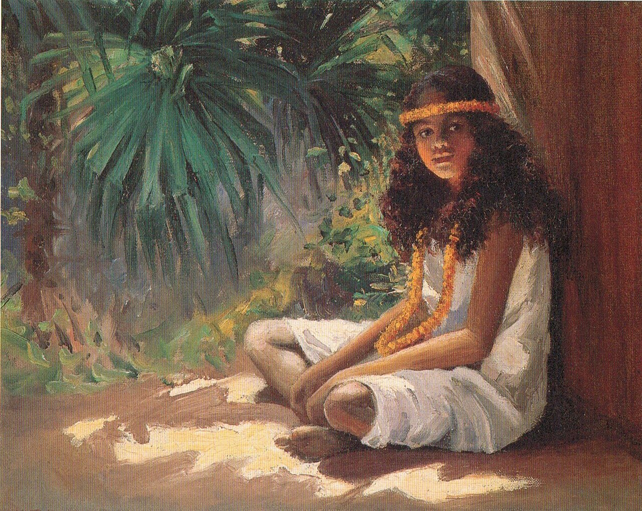 Portrait of a Polynesian Girl by Helen Thomas Dranga