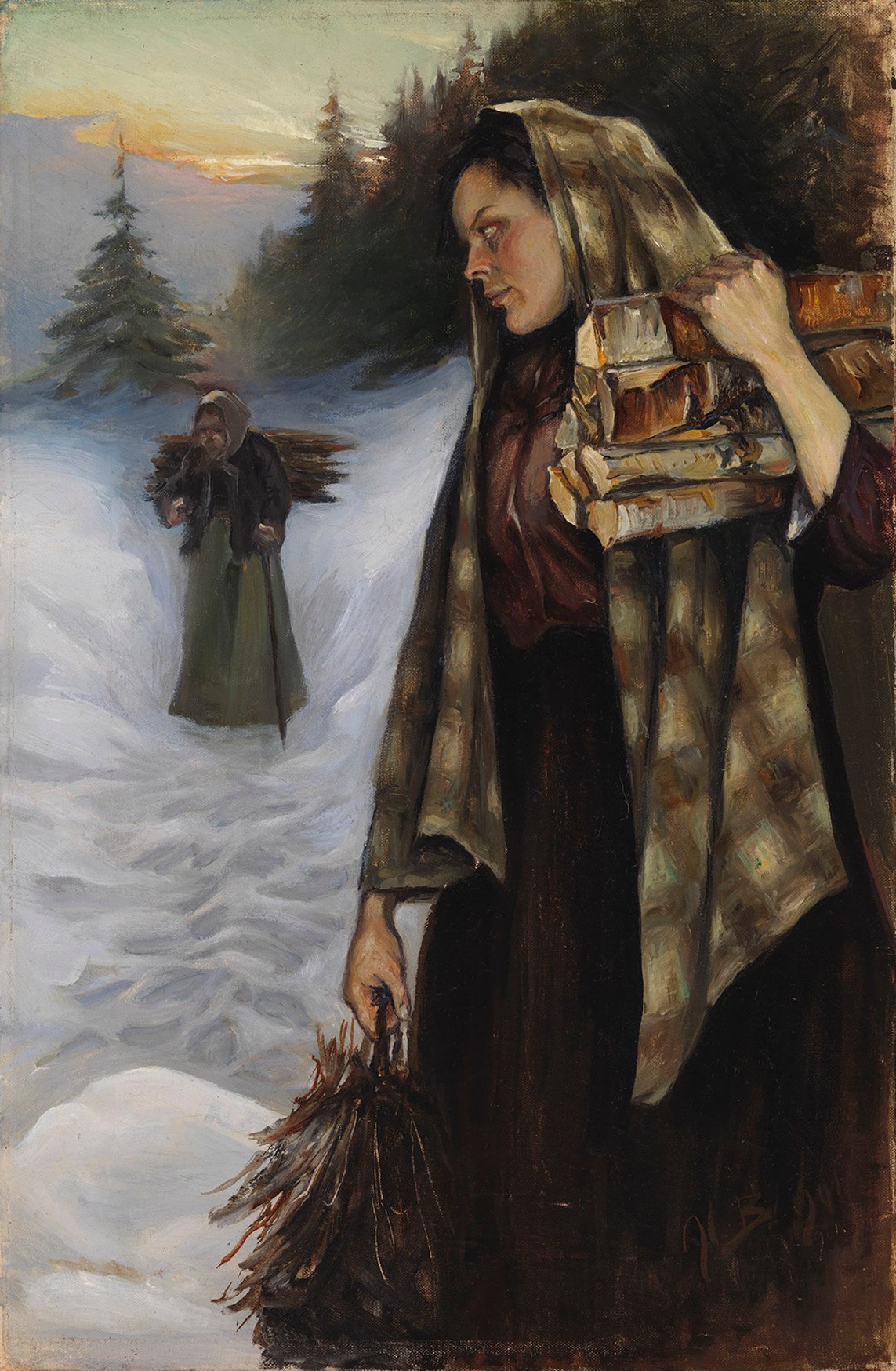 Wood Gatherers by Helmi Biese
