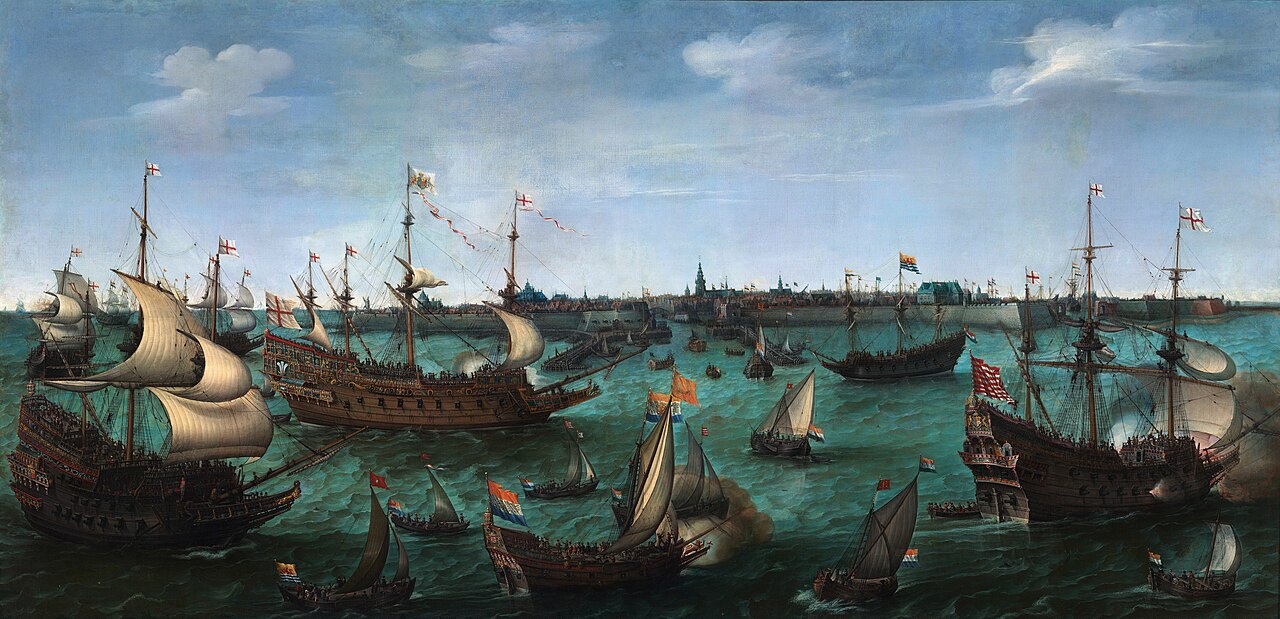 The Arrival of the Elector Frederick V of the Palatinate and Elizabeth Stuart in Flushing on 29 April 1613 by Hendrick Cornelisz Vroom