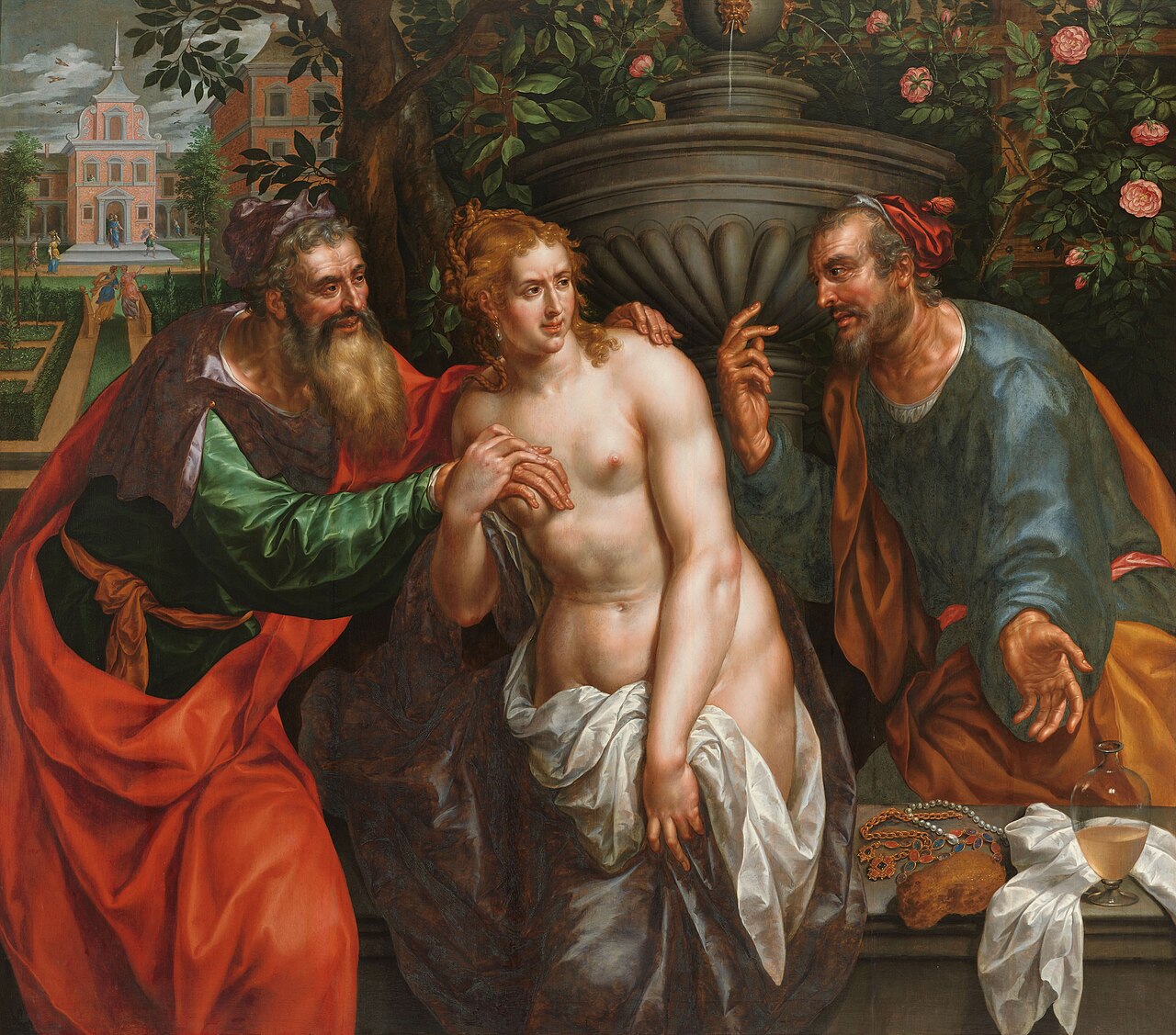 Susanna and the elders by Hendrick de Clerck
