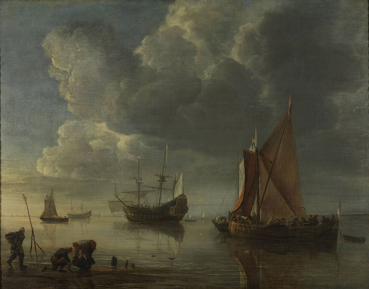 A Calm Sea by Hendrick Dubbels