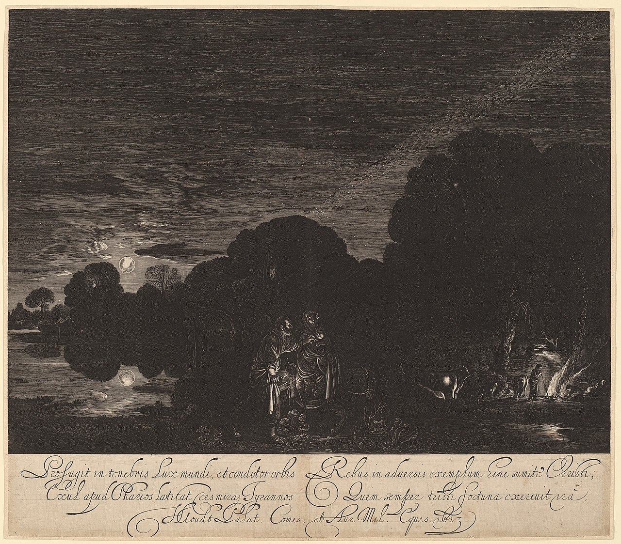 The Flight into Egypt by Hendrick Goudt