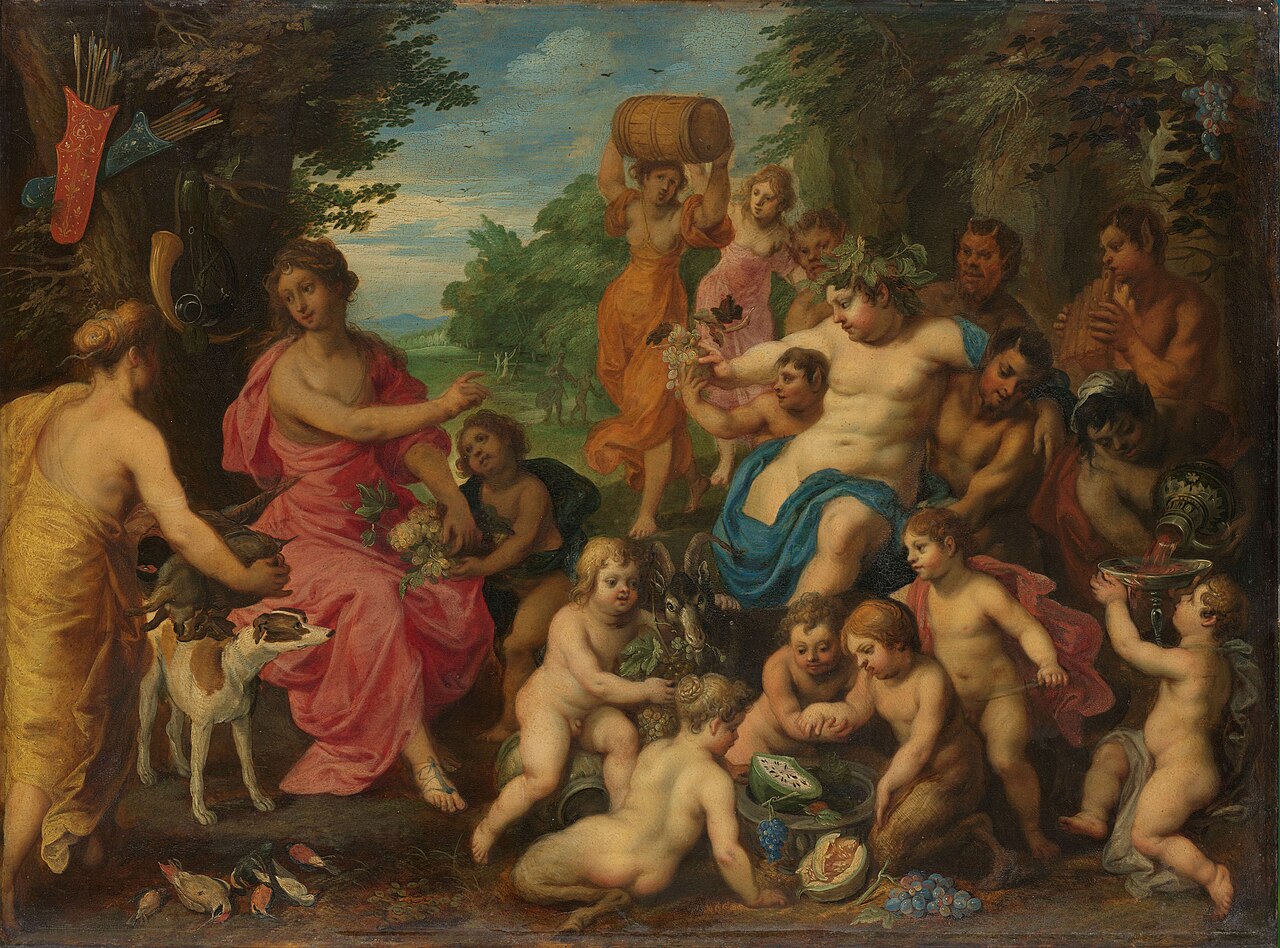 Diana Offered Wine and Fruit by the Young Bacchus and his Retinue by Hendrick van Balen the Elder