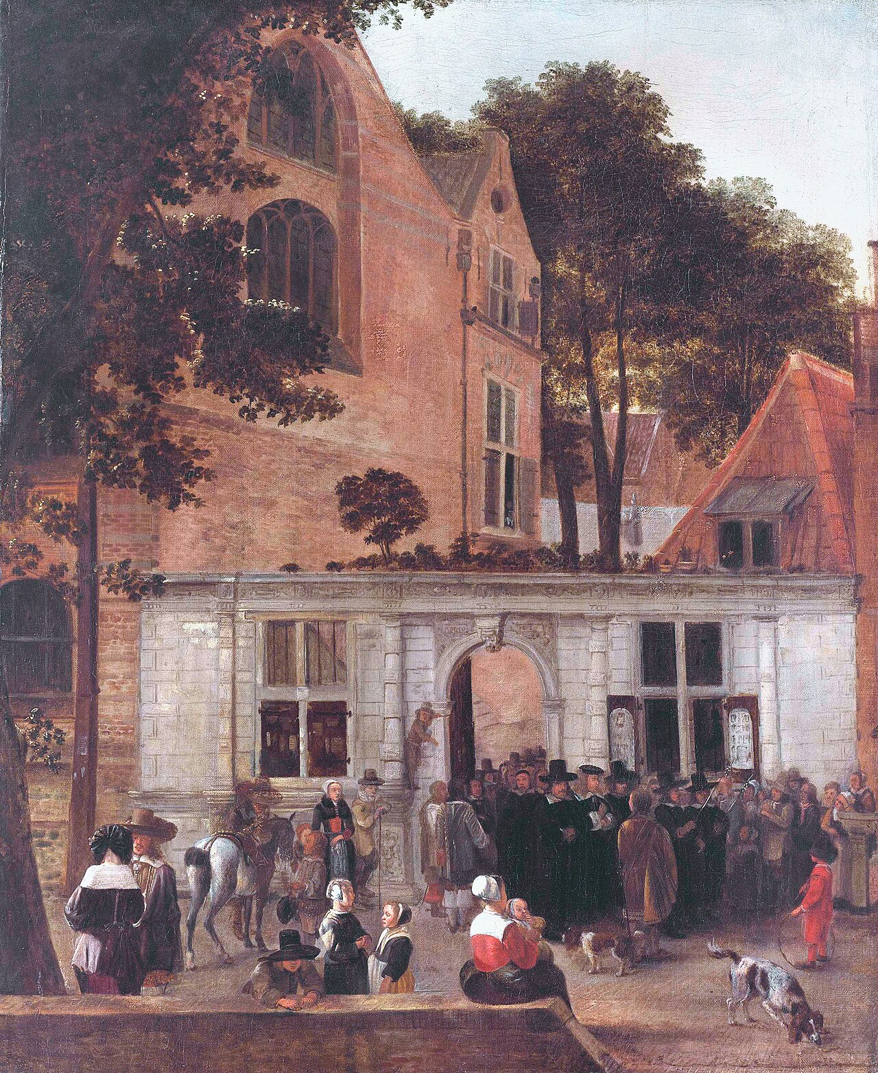 The conferring of a degree at the University of Leiden around 1650 by Hendrick van der Burgh
