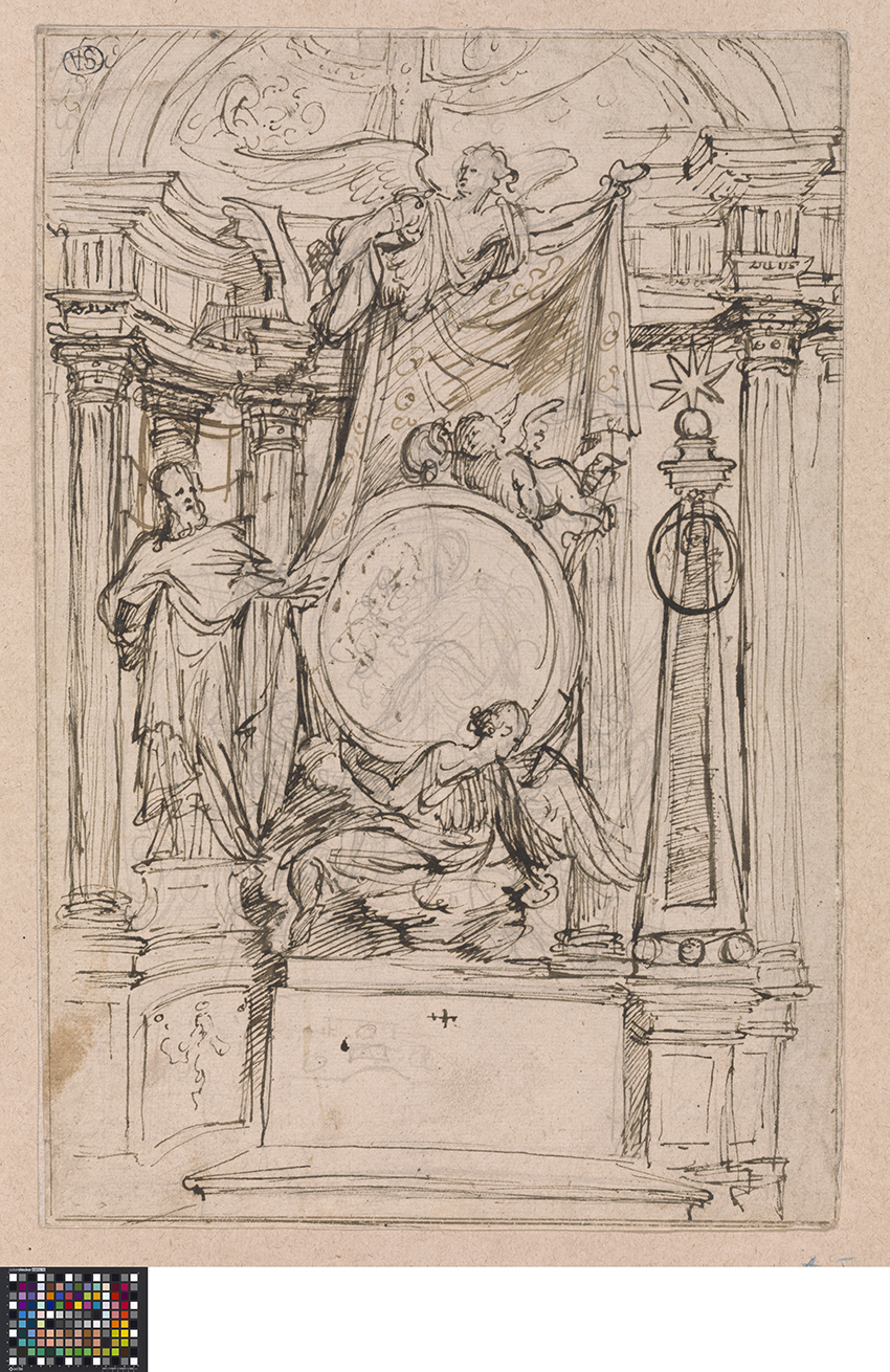 Design for a tomb by Hendrik Frans Verbruggen