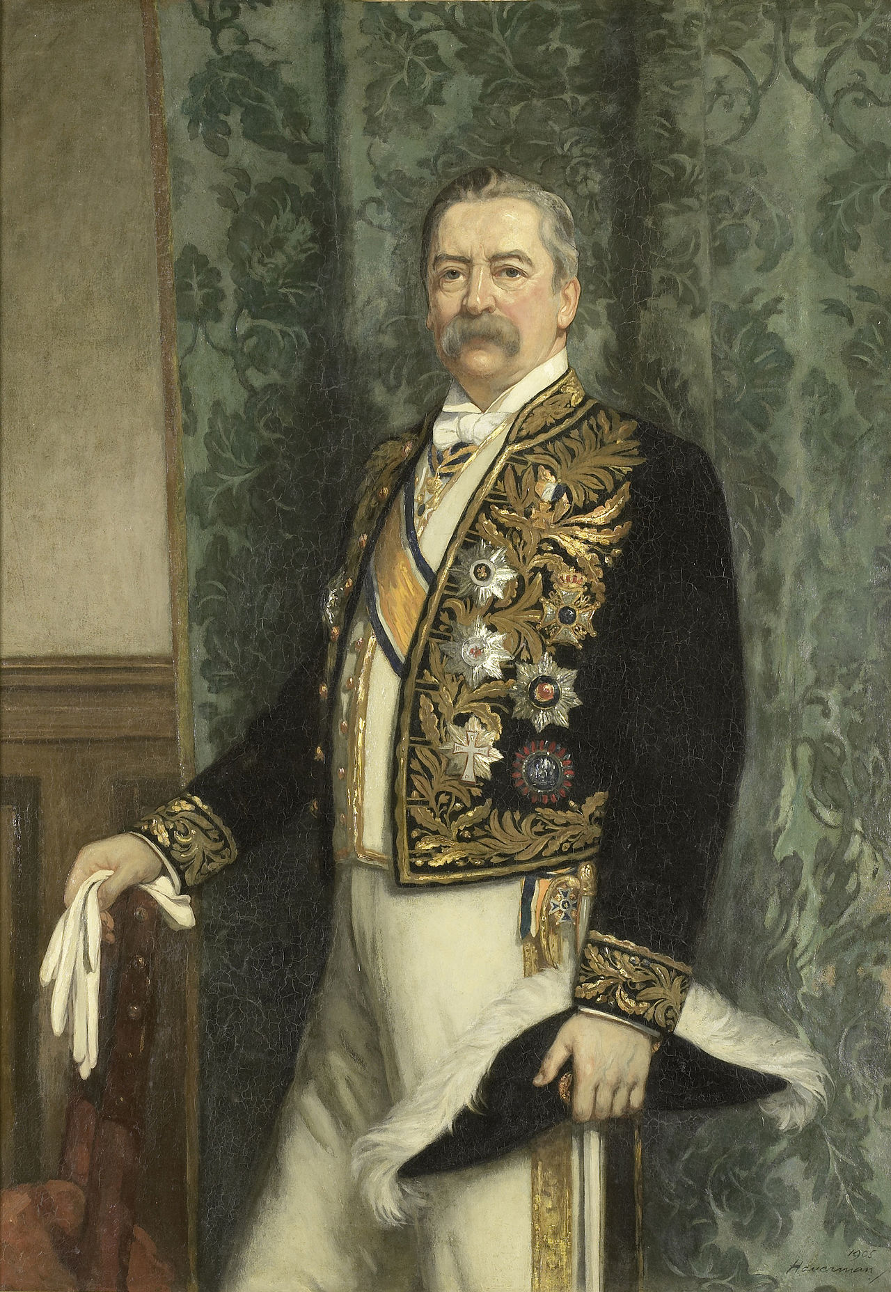 Portrait of Willem Rooseboom (1843-1920), Gouverneur-generaal (1899-1904) by Hendrik Haverman