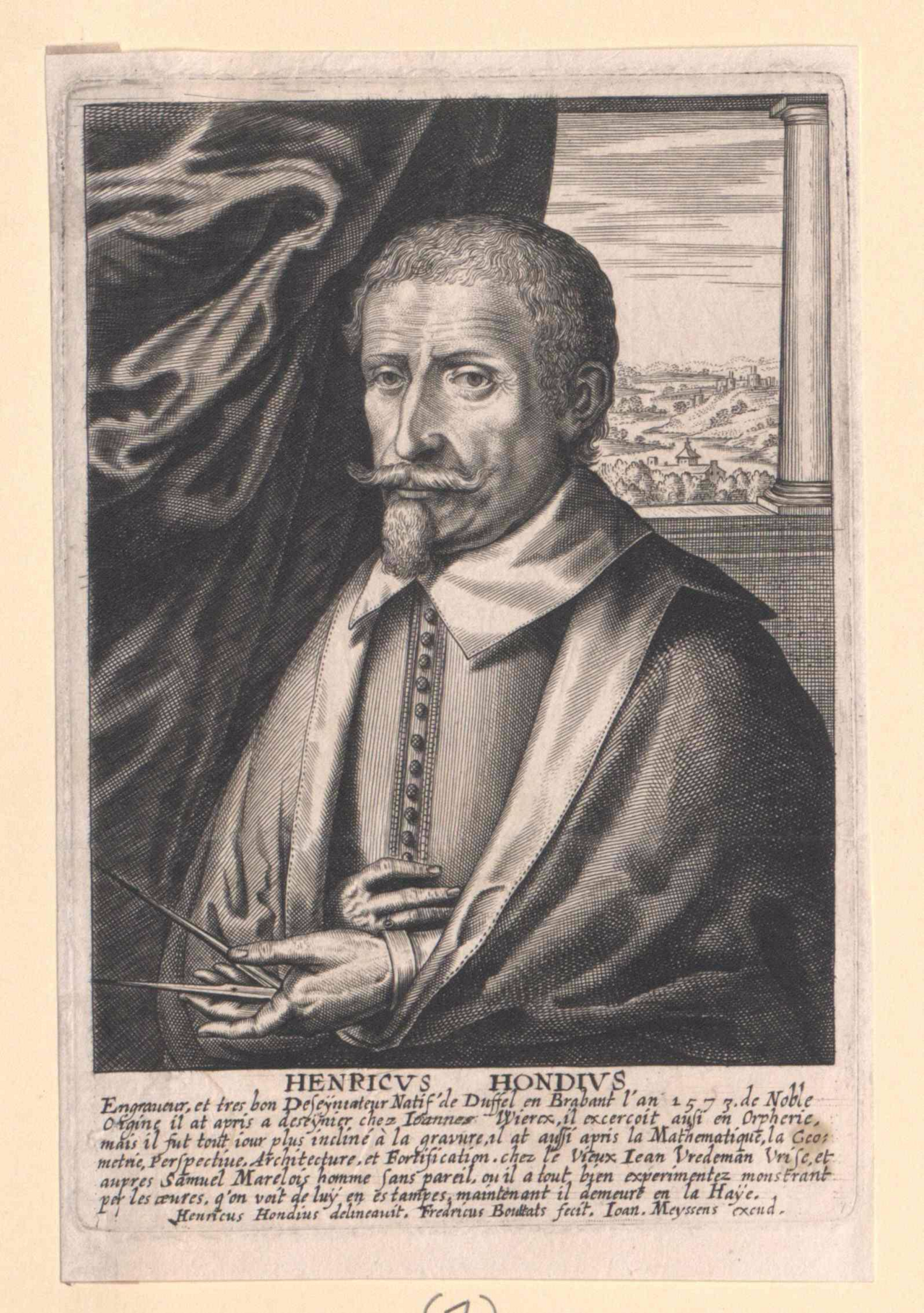 Portrait of Hendrik Hondius I
