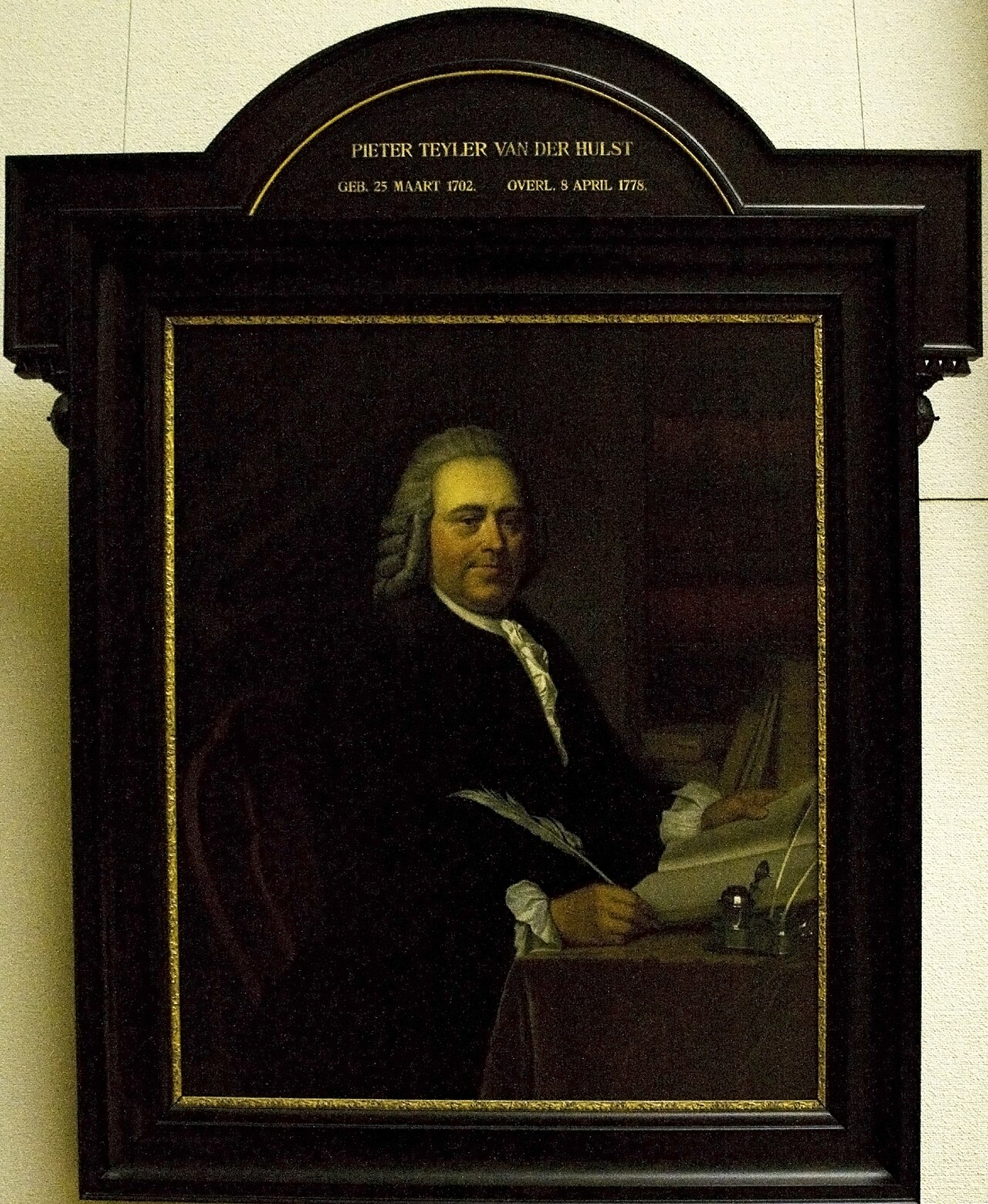 Portrait of Pieter Teyler van der Hulst (1702-1778) by Hendrik Jacobus Scholten