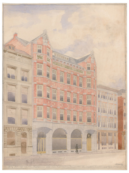 Bouwtekeningen De Nederlanden van 1845 bij de Zuidblaak by Hendrik Petrus Berlage