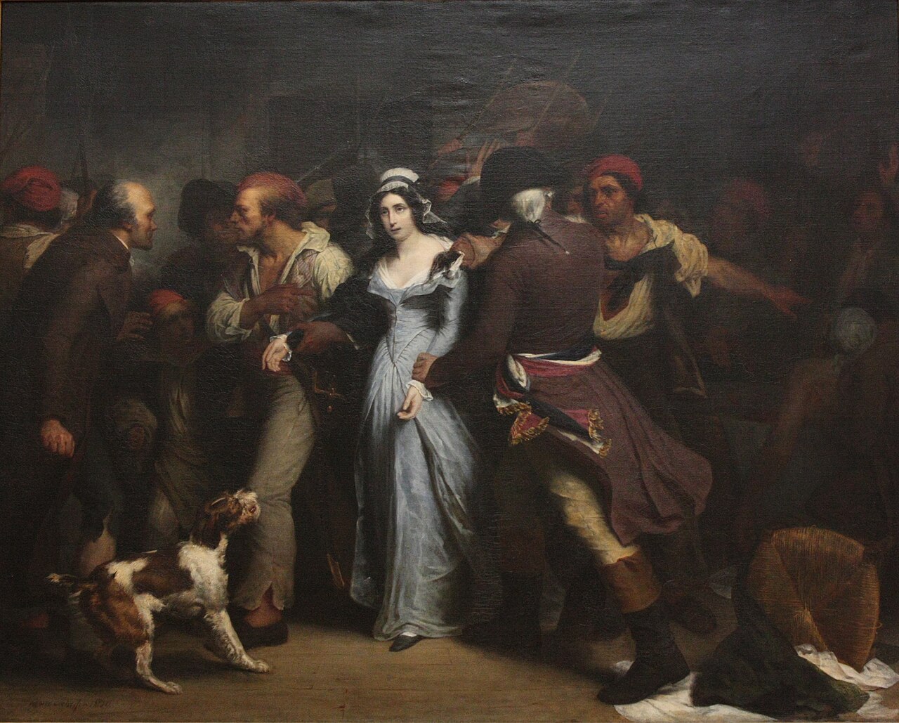 The Arrest of Charlotte Corday by Hendrik Scheffer