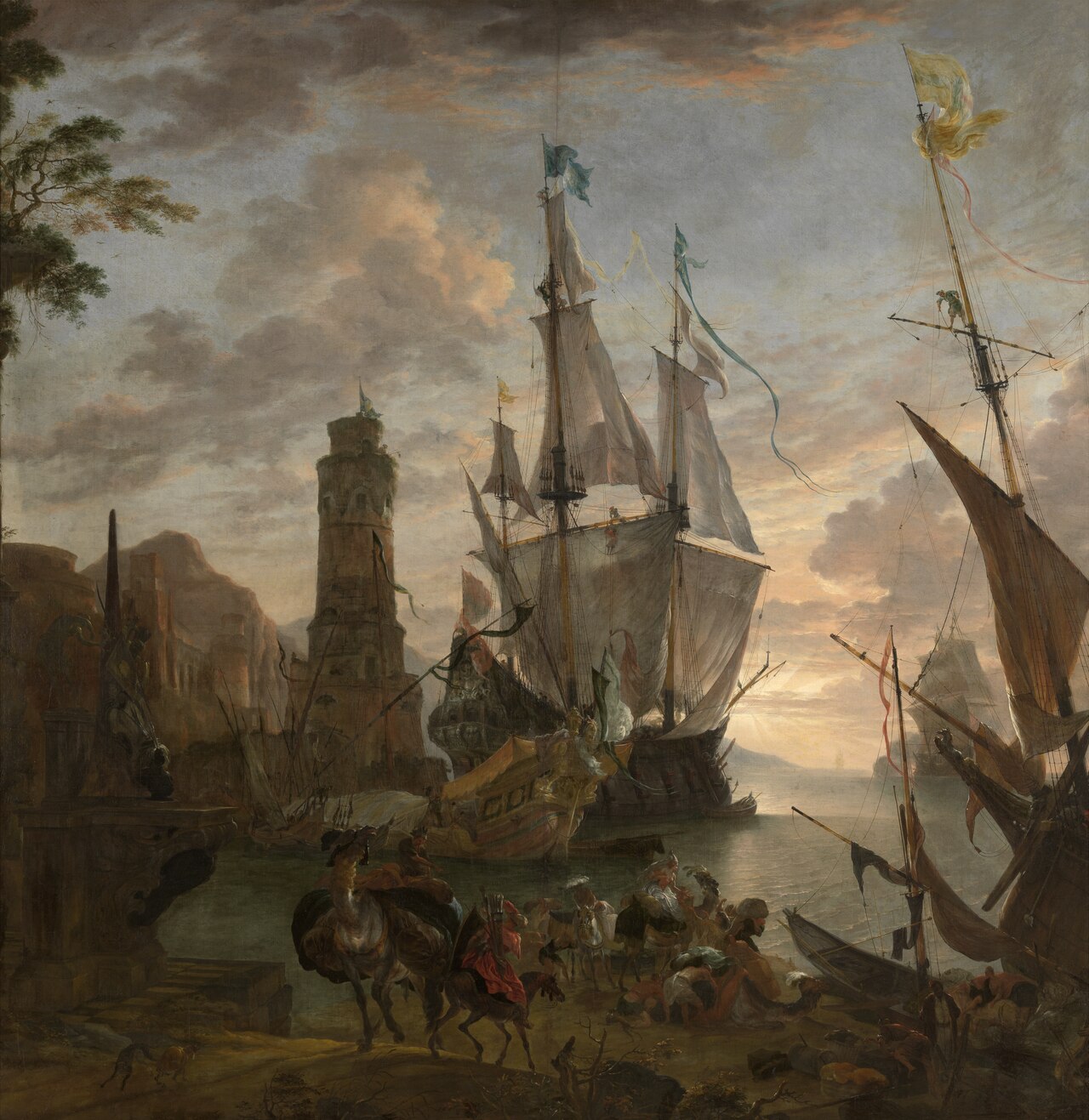 Eastern Seaport by Hendrik van Minderhout
