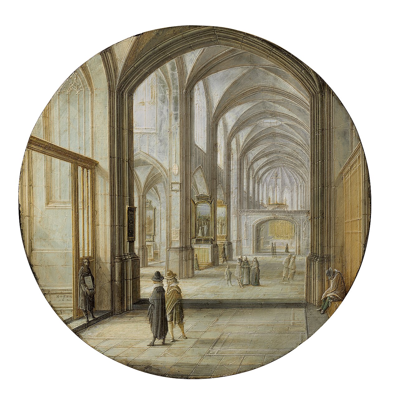 Cathedral interior by Hendrik van Steenwijk II